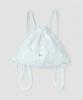 Atil Studio Floral Chiffon Drawstring Mini Backpack _ [White]