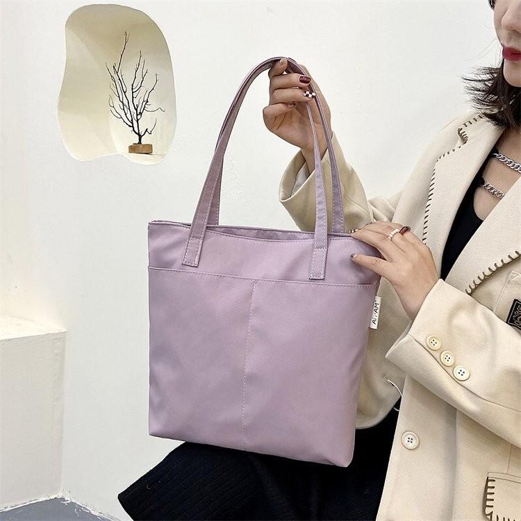 Stylish Canvas Tote Bag 2021 New Design For College Students With Sweet Fresh Style