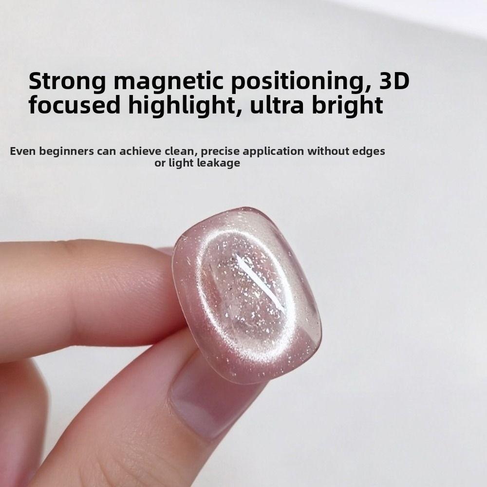 DIY Hollow Cat Eye Magnet Uniform Magnetic Force Nail Magnet Manicure Tool  for Gel Nail Polish