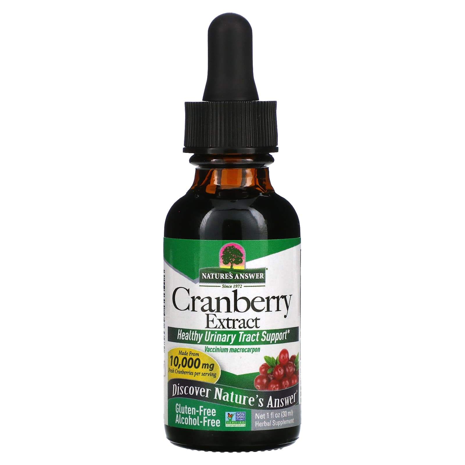 

Nature s Answer, Cranberry, Non-Alcoholic, 10,000 mg, 1 fl oz (30 ml)