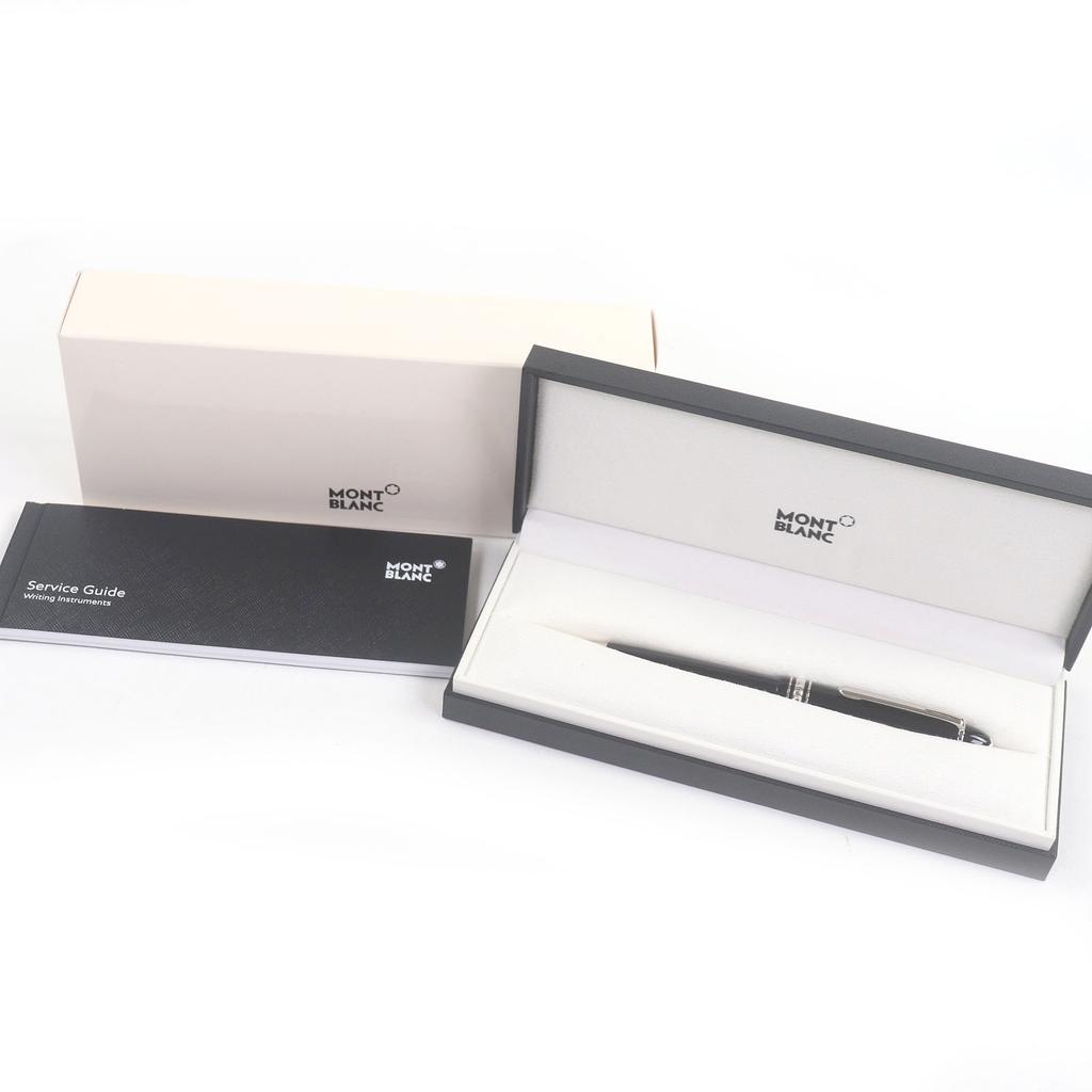 Excellent MONTBLANC Ballpoint Pen Meisterstückle Grand Twist Type Black Silver Used