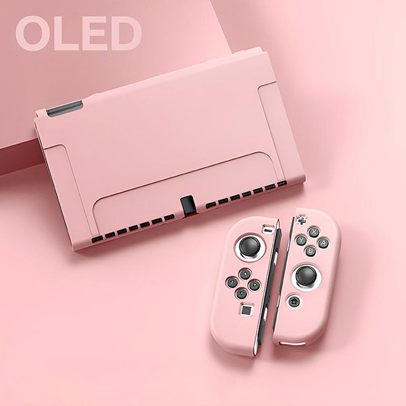 Protective Case Compatible With  Switch Oled Console And Joy-Cons, Switch Can Be Inserted In Dock With Shell