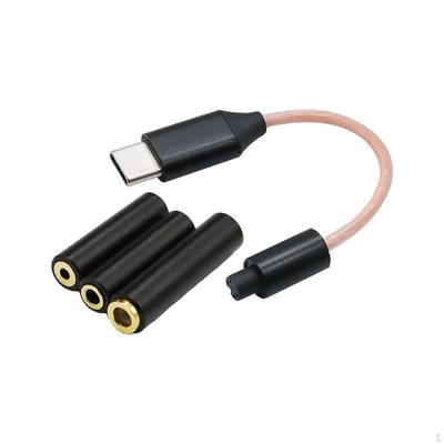 3 In 1 Audio Cable Type C To Earphone Multifunctional Purer Headphone Jack Adapter USB 3.5mm