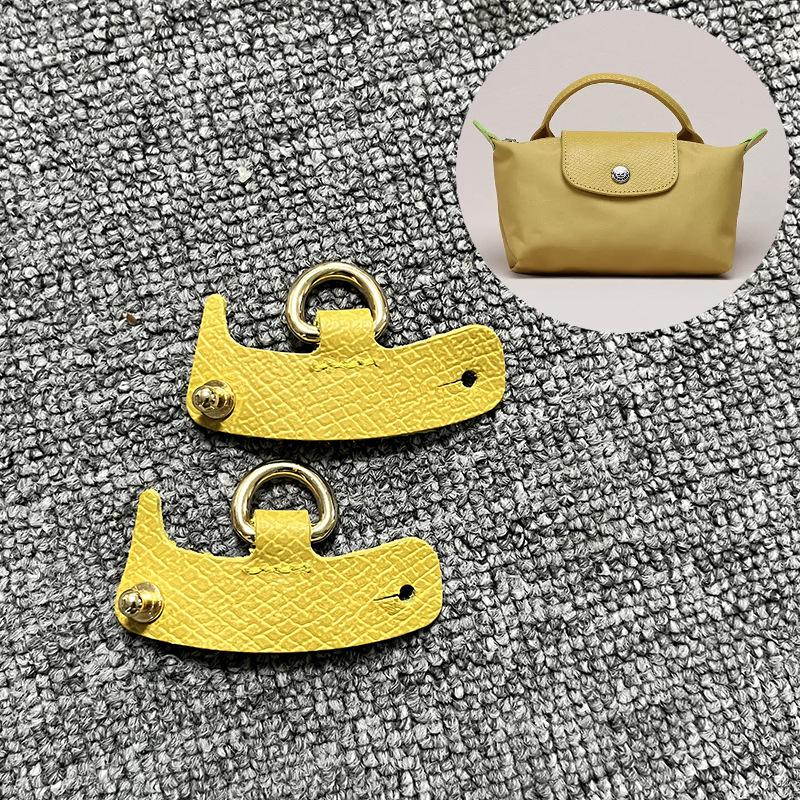 First Layer Cowhide Longxiang Mini Non-destructive Modification Dumpling Shoulder Strap Crossbody Bag Accessories Punching DIY