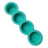 Flower Pattern Silicone Candle Molds for Epoxy Resin Home Decoration 4 Cavities Fondant Silicone Mold for Cake Baking