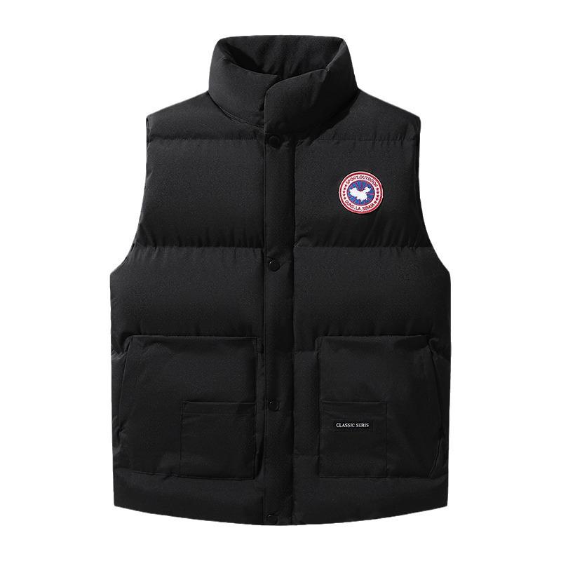 Pánska neformálna vesta bez rukávov s bavlnenou výplňou v kórejskom štýle Canada Goose