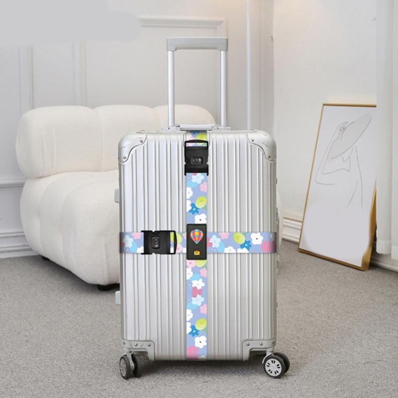 Adjustable Tie Down Packing Straps for Luggage with Password Lock Keep Your Belongings Secure and Organized