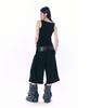 SETUP-EXE Logo Cross Sleeveless Top / Black