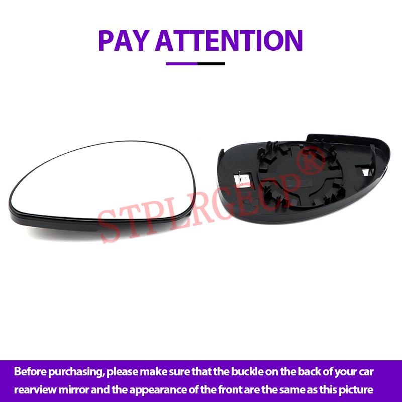 Verre chauffant de rétroviseur latéral de remplacement pour voiture avec plaque pour Citroën C4 B5 2004-2010