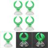 Aquarium Fish Tank Suction Cup Clips Airline Tube Holders Clamps(Green Inner Dia 17.6mm)