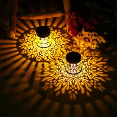 Outdoor Blumen Solarlicht Metall Solarbetrieben Deck Stufe Wandleuchte Wasserdicht Zaunlicht für Garten Terrasse Hinterhof Dekoration
