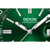 EPOS Men's 500m Water Resistant Automatic Diver's Watch with Ceramic Bezel, Model 3504GRN, Green