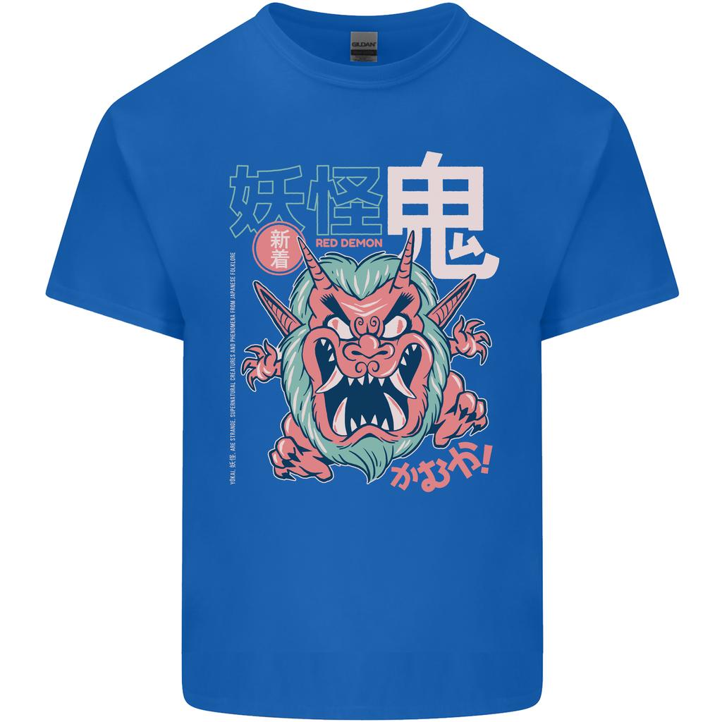 Oni Yokai Japanese Red Demon Unisexs Light Cotton TShirt