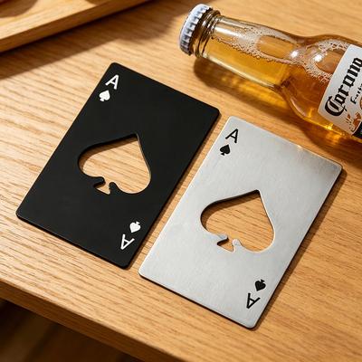 Ouvre-bouteille - Black Jack Un Ouvre-bouteille Style Carte à Jouer - Ouvre-bouteille Créatif Style Carte à Jouer - Ouvre-bouteille Ménager en Acier Inoxydable