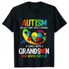 Men's T-shirts Autism Mom Dad Clothing Autism Awarenes Family Tshirts Short Sleeve Clothes Family Matching Clothing Unisex Tees