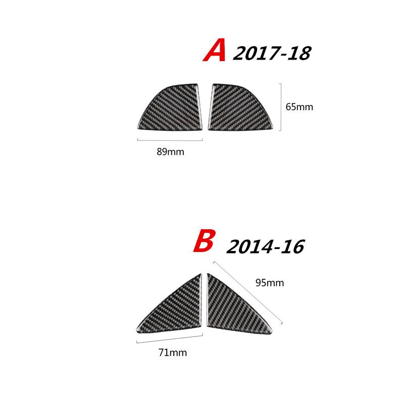 Fit For Mazda3 Axela 2017-2018 True Carbon Fiber Front Grille Grill Trim Cover Front Decorative Parts  Car Styling Accessories