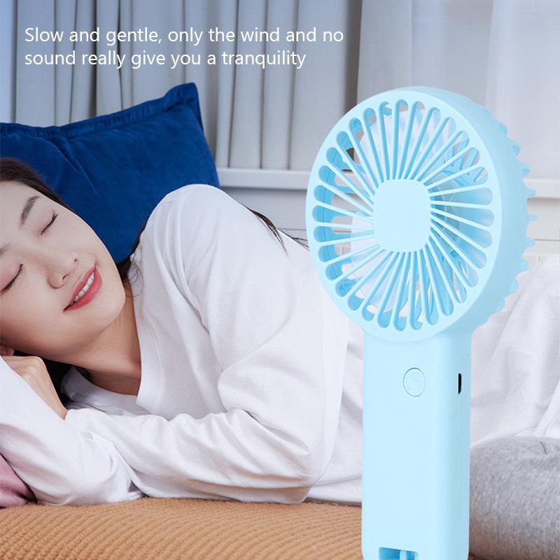 2025 New Handheld Fan USB Rechargeable Small Fan Portable Mini Cooling Fan Outdoor Office Applicable Phone Stand Gift