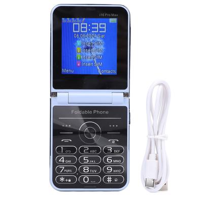 2G véčkový telefon pro seniory Dva displeje 2,6 palce 4 SIM karty Velká tlačítka Rychlá volba Vysoká hlasitost LED