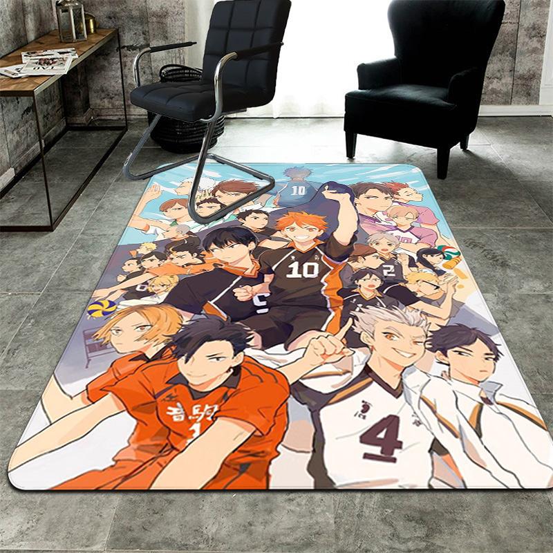 Volleyball anime Rug Floor Mat for Living Room or Bedroom Soft and Comfortable Carpet a Gift for Birthday and Holiday.MFF0918447
