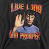 Star Trek Mens Original Live Long and Prosper Hoodie