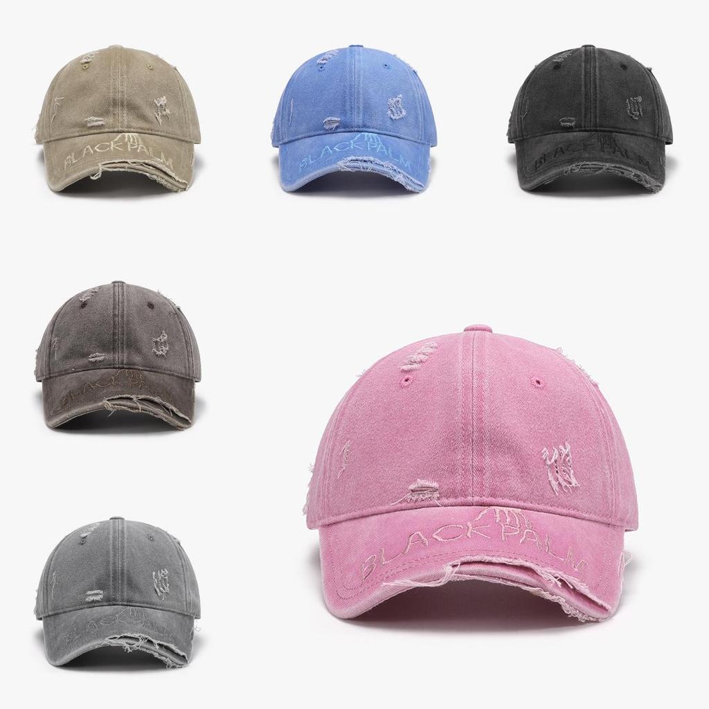 Cotton Baseball Cap With Embroidered Letters For Men And Women In Spring And Autumn