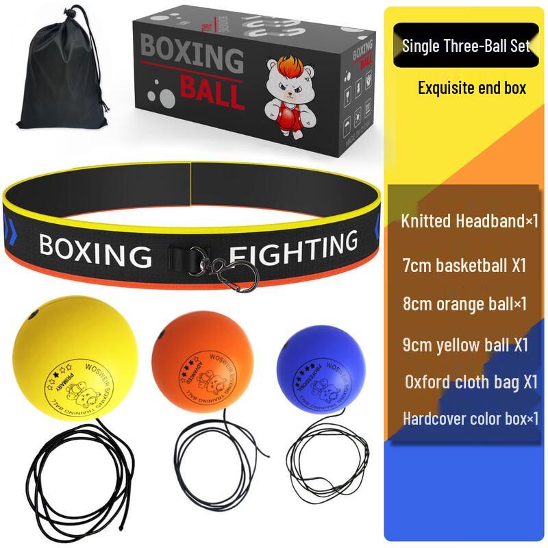 YTYIN Head-Mounted Boxing Reflex Ball Set