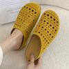 Fashion Hollow Women Flats Slippers Designer Mules Shoes Woman Sandals Fashion Slides 2025 Summer New Brand Flip Flops Home Slippers