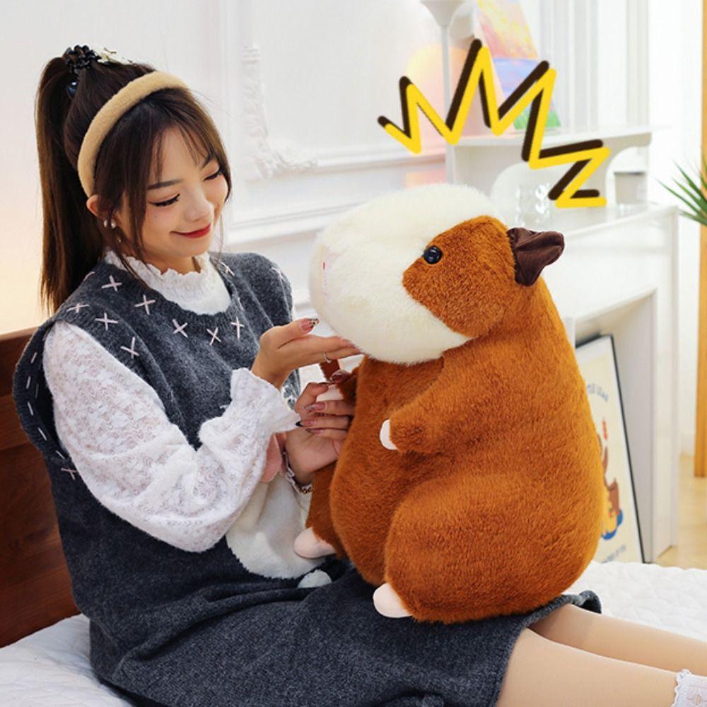 Cartoon Capybara Plush Toy Simulation Capibara Fluffty Doll  Birthday Gift