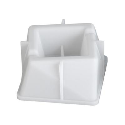 High Temperatures Resistant Candle Cup Silicone Mold Faceted Square Candlestick Mold Succulents Planter Jewelry Mould