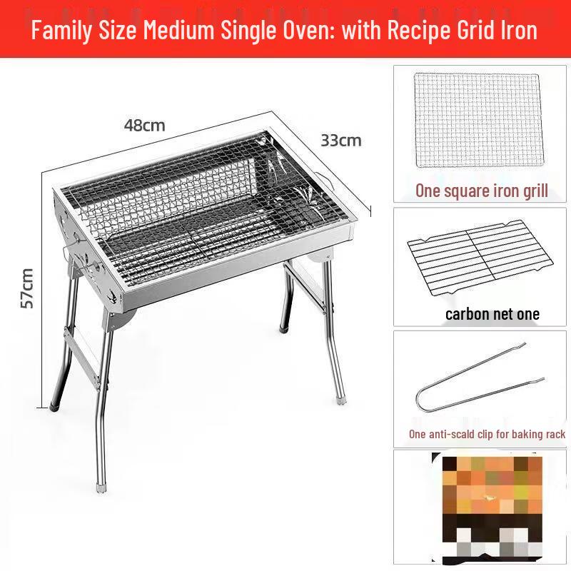 Mina Outdoor Portable Stainless Steel BBQ Grill