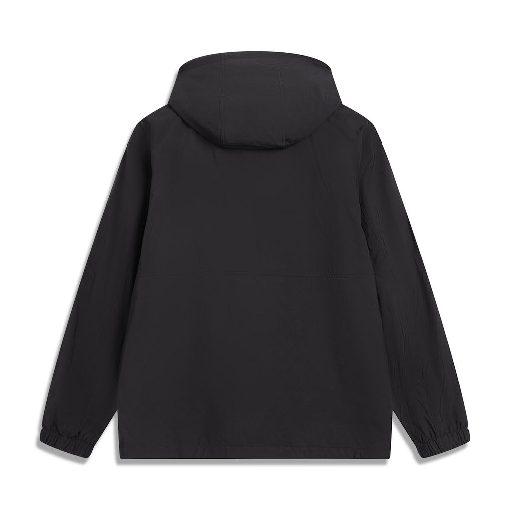 Li Ning Sports Lifestyle Series Fleece Comfortable Warm Simple Hooded Zipper Casual Windbreaker Men outerwear AFDVG11-6