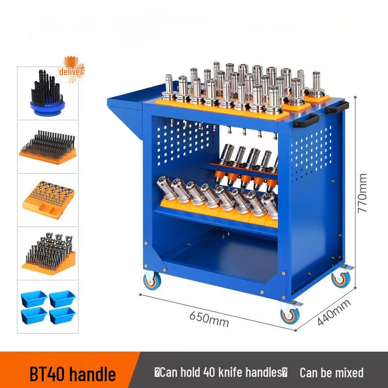 RSRDDY Heavy-Duty BT40 CNC Tool Storage Cart