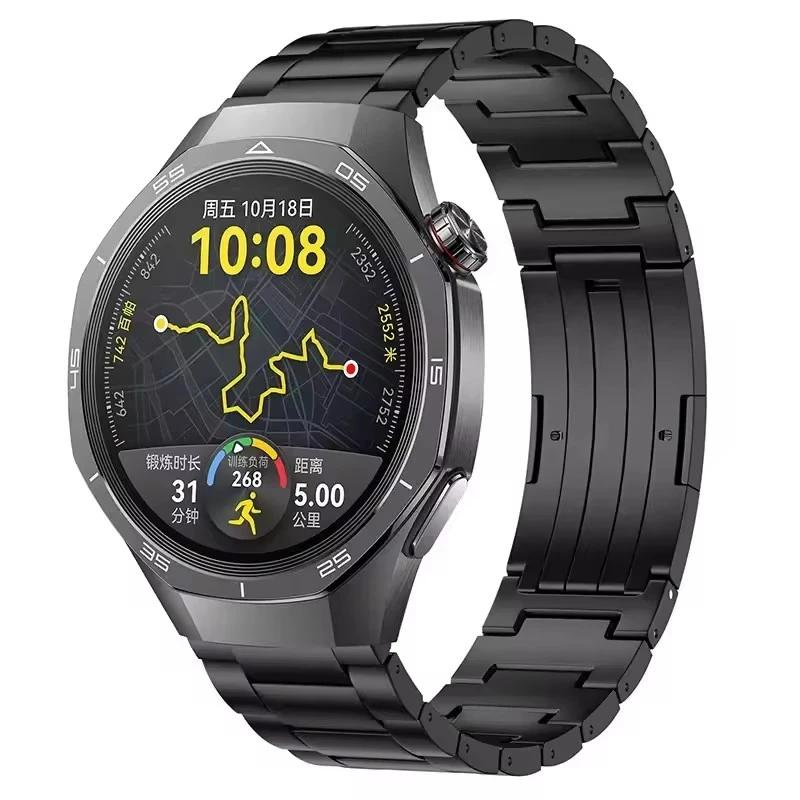 Titanium Band For Huawei Watch GT5 46mm gt 5 4 3 Pro 46MM 2e Metal Bracelet for Samsung Galaxy Gear S3 3 45mm Men Strap Correa