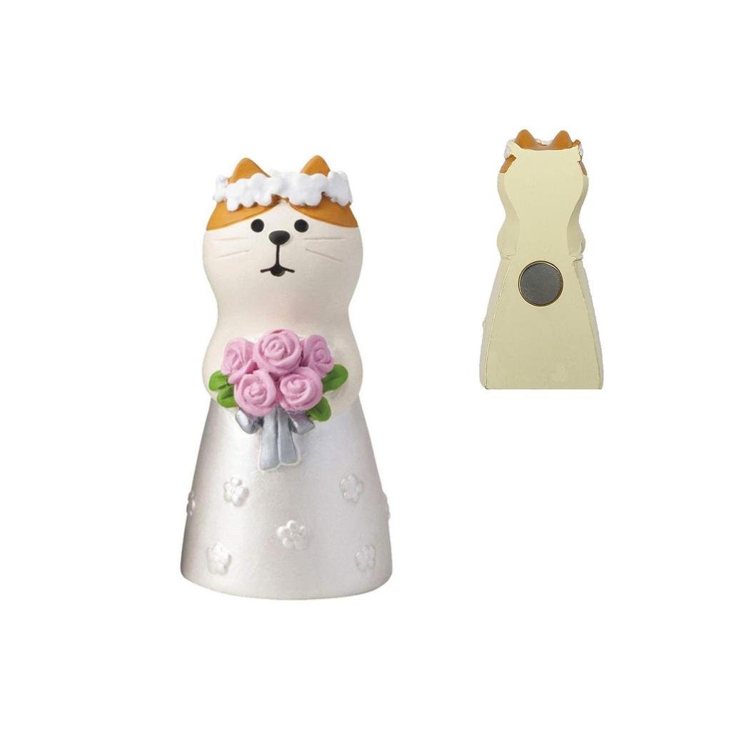 Japanese Cat Magnet: Cute Resin Sticker & Message Clip Toy for Refrigerator Decor