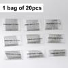 20pcs Dia 1.5mm/1.8mm Spring Bars Watch 20mm Strap Link Pins Fits 12 14mm 16mm 18mm 19mm 21mm 22mm 24mm 26mm Watchband Link Bars