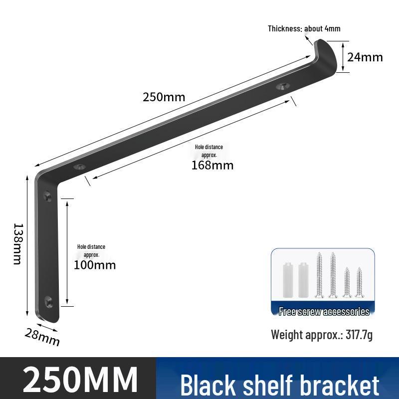 Wall-Mounted Bathroom Washbasin Triangle Bracket - Thickened Storage Shelf with Load-Bearing Capacity