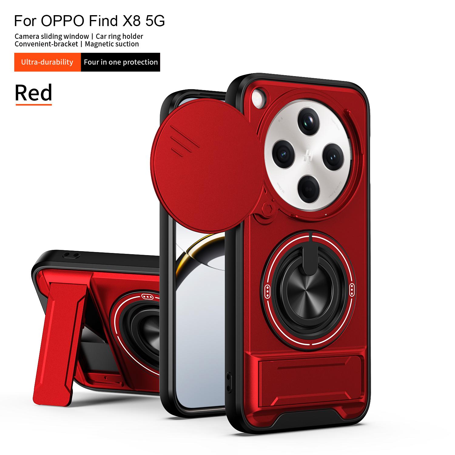 

For Oppo Find X8 Case OPPO Find X8 Cover Find x8 Phone Case Magsafe Magnetic Fold Holder Military Armor Camera Protection Cover OPPO Find X8