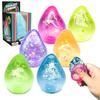 Brinquedos Squishy 3D Transparentes, Brinquedos Sensoriais Fidget de Crescimento Lento, Bolas Anti-Stress Não Tóxicas para Crianças e Adultos