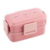 Skater Bento Box Pompon's Pig 600ml Antibacterial Fluffy Dome Lid 2 Tiers for Women Made In Japan PFLW4AG-A