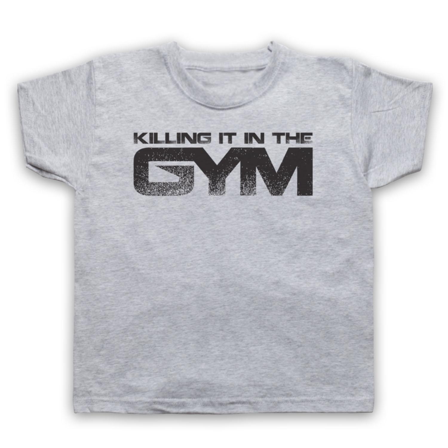 

KILLING IT IN THE GYM FITNESS POWERLIFTING BODYBUILDING KIDS CHILDS T-shirt 120