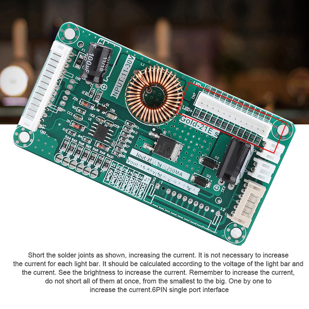 10‑48 Inch LED LCD TV Light Strap Backlight Driver Board DIY Kit 11‑30V Input