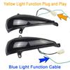 2Pcs Black Dynamic Led Side Wing Mirrors Turn Signal Light Indicator Lamp for Honda Civic MK8 Type-S Type-R Hatchback 2005-2012
