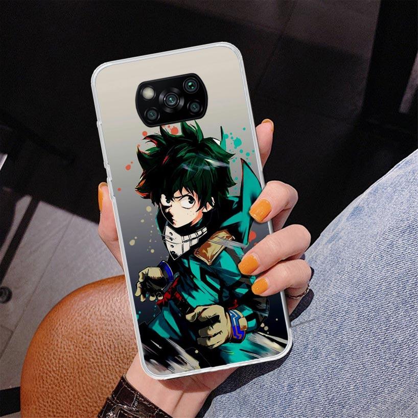 My Hero Izuku Deku Phone Case For Xiaomi Poco X7 X6 X5 Pro F7 Ultra Redmi 15C 15 13C 13 12C 12 10 10A 10C 9 9A 9C 9T Cover Poco