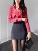 New Autumn Women's Professional Bodycon Midi & Mini Pencil Skirt with Slit for Work