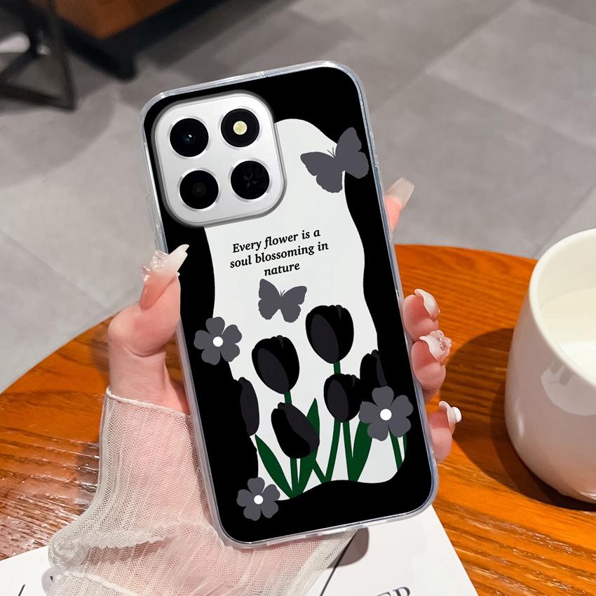 Odpowiednie Dla Huawei Honor X8a X7a X8c X6c 400 Pro Pokrowiec Etui Słodkie Wzory Pandy Przezroczysty Ultracienki Silikonowy Antypoślizgowy Shell Dla Huawei Torby na Telefon