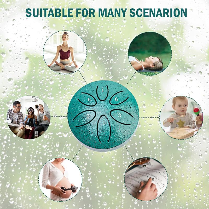 Bęben deszczowy Bęben deszczowy na zewnątrz Kiedy pada deszcz Bęben deszczowy na zewnątrz Ogród Bęben czakry Bęben czakry na deszcz Na zewnątrz 6 nut