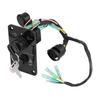 Keenso 12V Waterproof Switch Panel Assembly with Single Key Engine Ignition Key for Outboard Motor Yachts