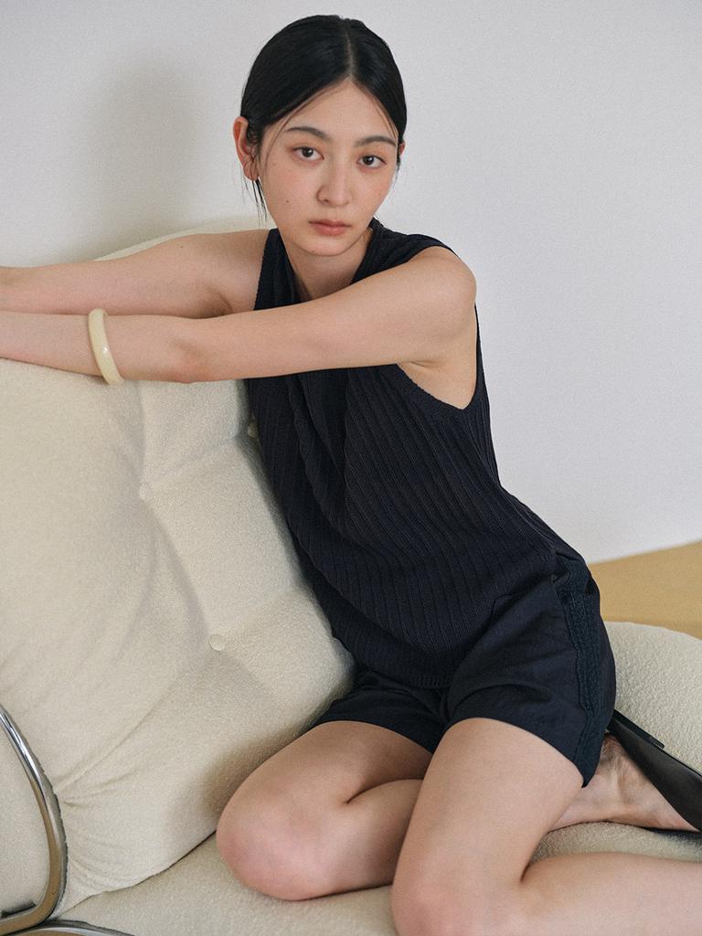 HUNCH Cool Touch Sleeveless Knit Top (3Colors)