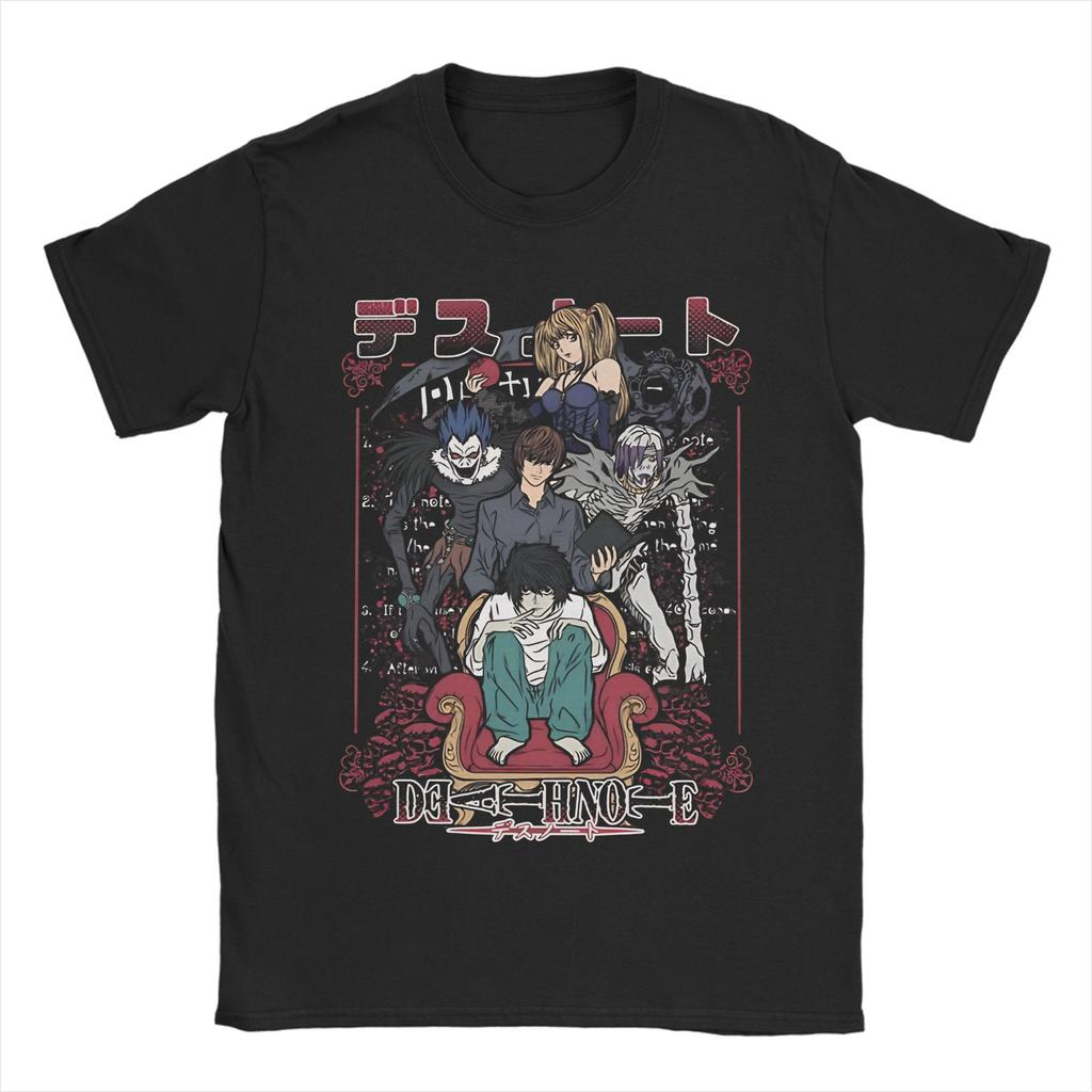 Death Misa Amane Note Punk Zine Collage Anime Apparel Unisex T Shirts Pure Cotton Tee New Arrival  T-shirt Clothing