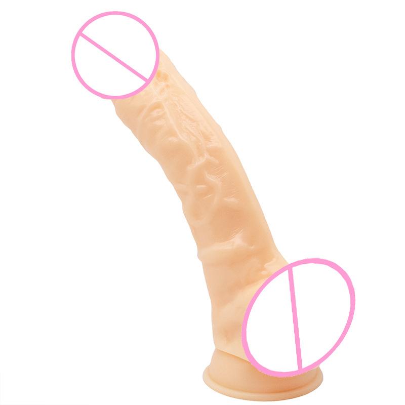Mushroom Head Dildo Curved Upward Pvc Dildo Thick Dildo Male Female Masturbation Adult Sex Toys